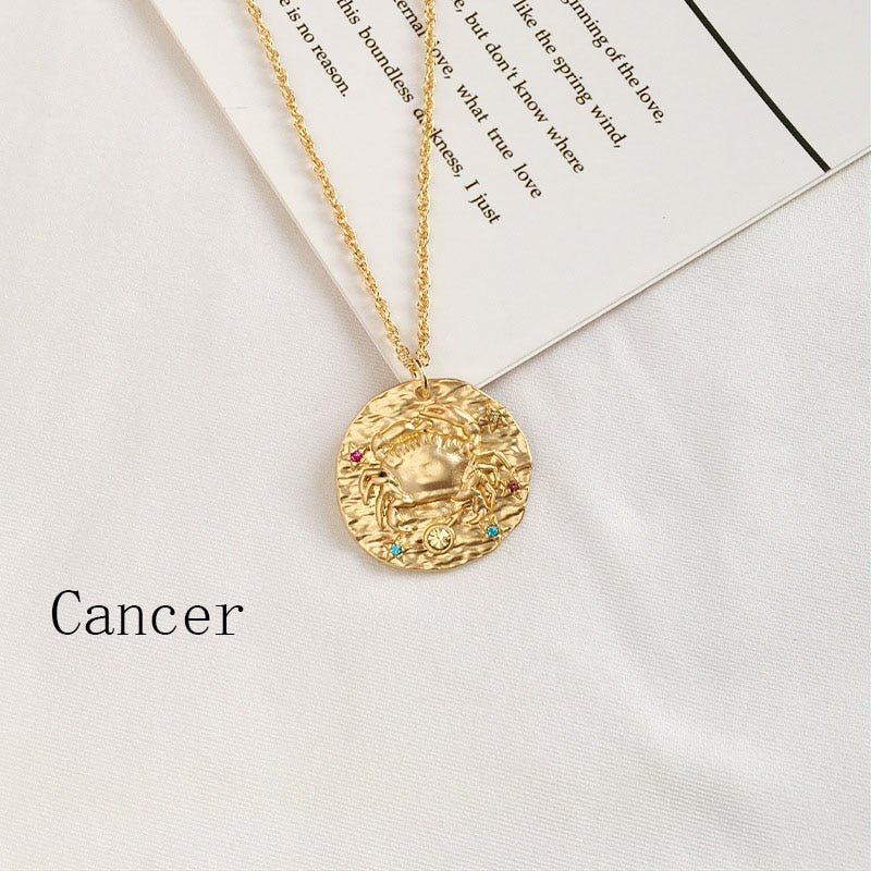 Gold Coin Pendant Necklace For Men or Women