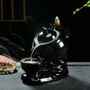 Teapot Ceramic Smoke Backflow Incense - iBay Direct